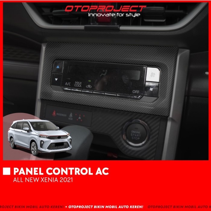 Panel Cover Control Front Seat Mobil All New Avanza Xenia 2021 Carbon Wooden Black Piano