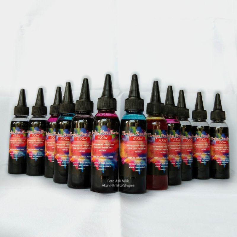 Paket 12 pewarna Tie dye @250ml Hoodie Kaos tie dye pro series katun