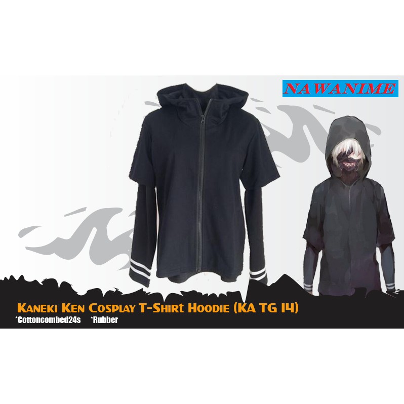 Kaos Cosplay Anime Tokyo Ghoul Kaneki Ken Tees [KA TG 14]