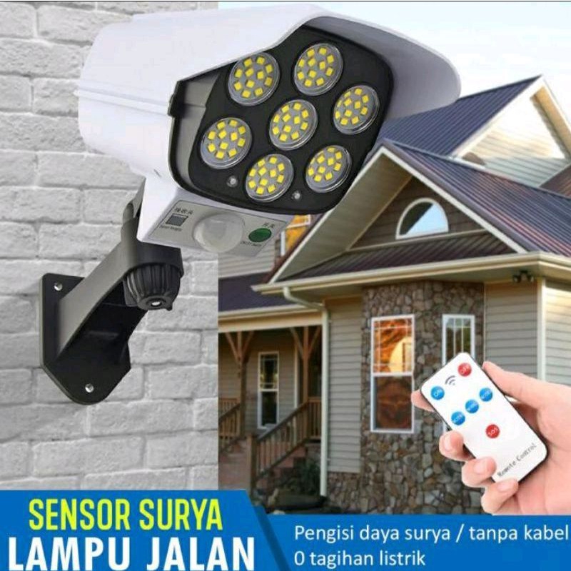 Lampu solar sensor sunpro 77 led IP65 waterproof YH2178T