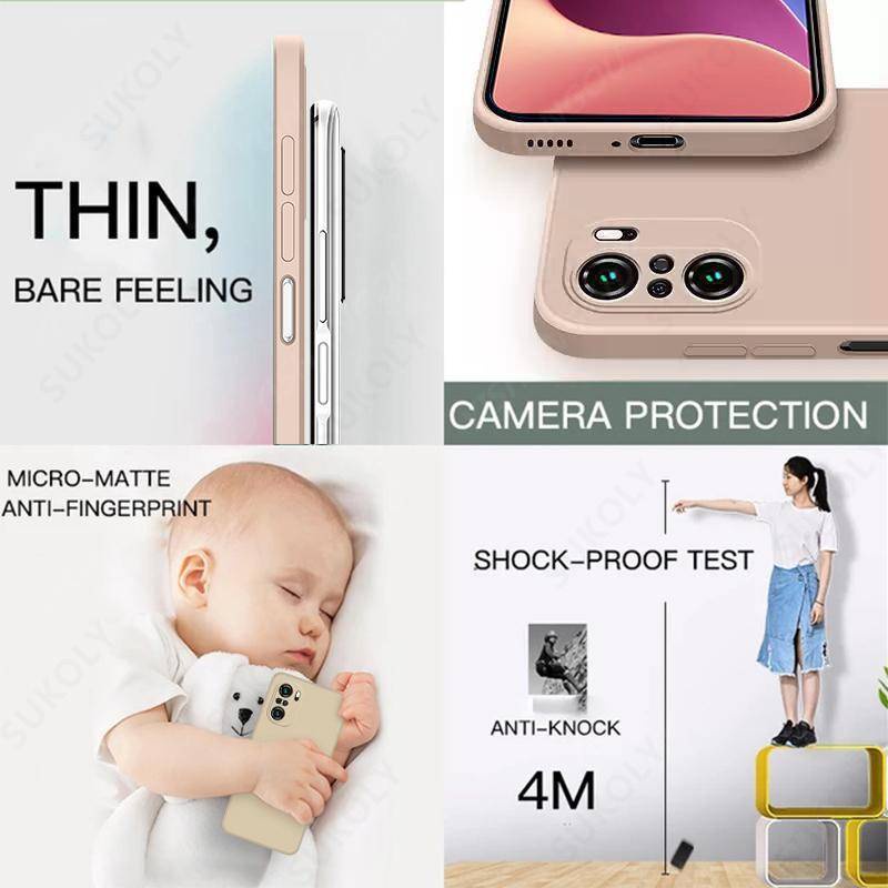 Soft Case Silikon Mewah Original Untuk Xiaomi Mi Poco F4 GT F3 F2 M3 M4 Pro Poco X3 GT NFC X4 Pro