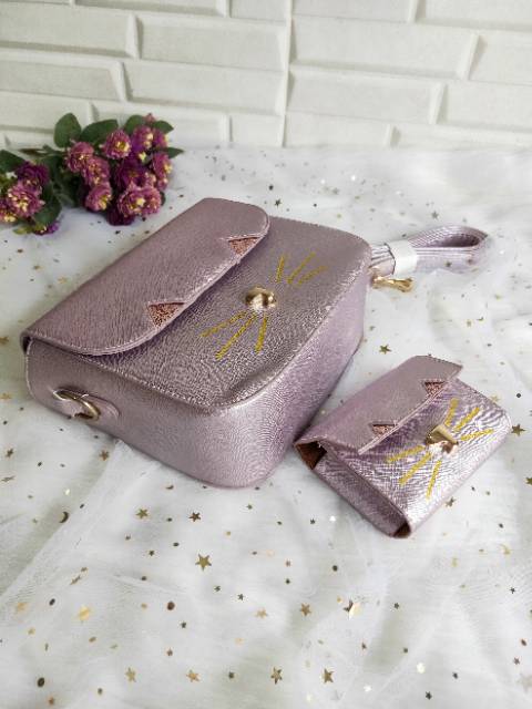 (COD) Sederhana tas impor wanita fashion handbag tas lucu murah