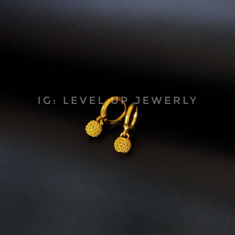 Anting Bola | Anting Pasir | Anting Tembaga Hongkong | Anting Lapis Emas | Giwang | Pelik | Kerabu |