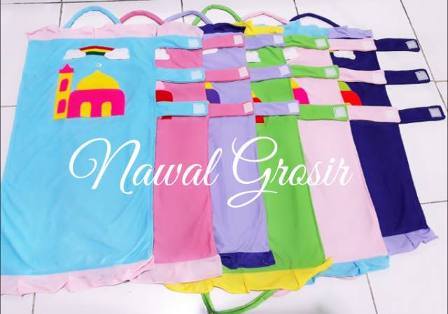 Mukena Anak Kaos Plus Sajadah  Tambah Nama-4