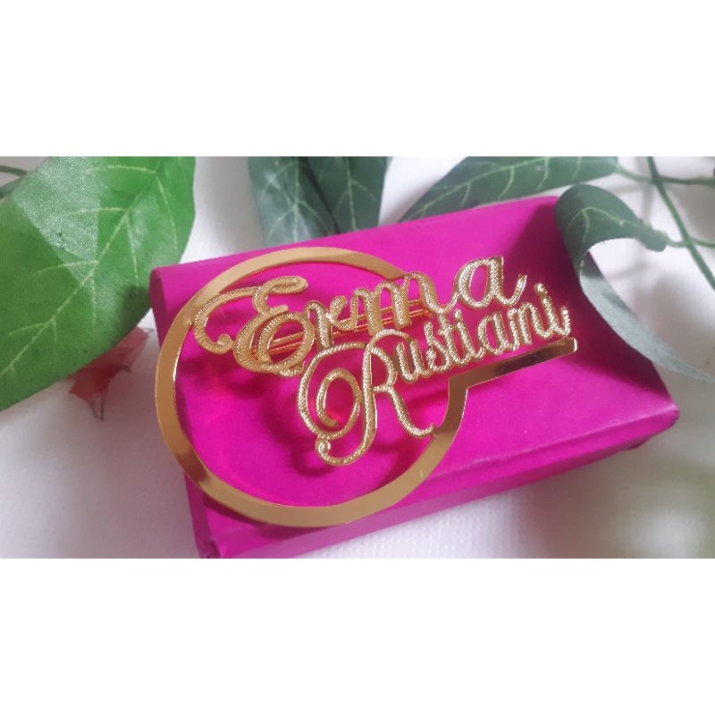 Bros Custom Nama | Pin Lencana KORPRI  Lapis Emas