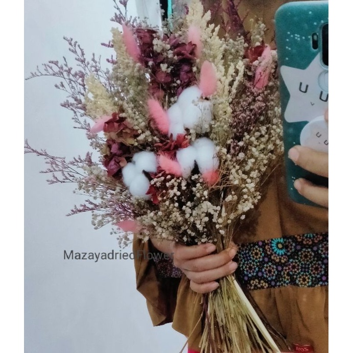 handbuket for wedding  - buket bunga kering, kode mzy_2703