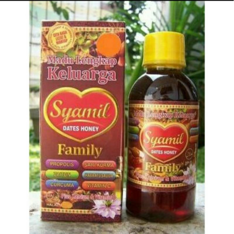 

madu Syamil dates honey madu lengkap keluarga