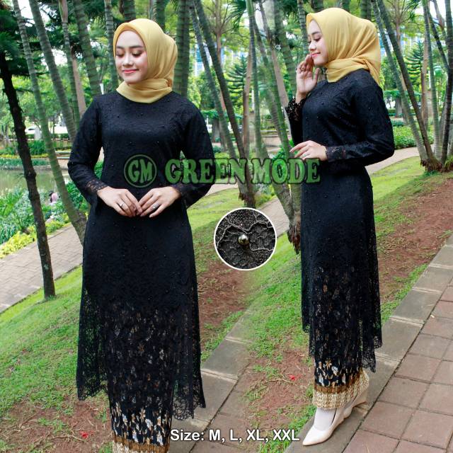 SETELAN KEBAYA / KEBAYA BRUKAT / ROK PLISKET KAIN BATIK