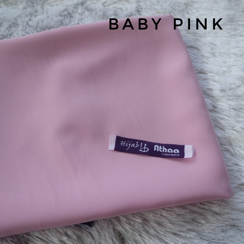 Jilbab Segiempat Wolfis / Khimar segi empat Wolfis Polos 120 x 120-120 Baby Pink