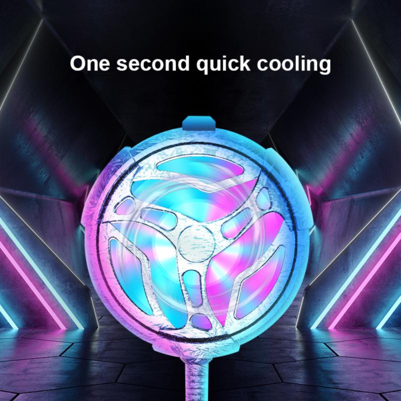 Funcooler Radiator Pendingin HP Gaming Fan Cooler Fans Cooling Fan Cooler gaming Mobile Phone RGB LED light cooling radiator Kipas cool HP