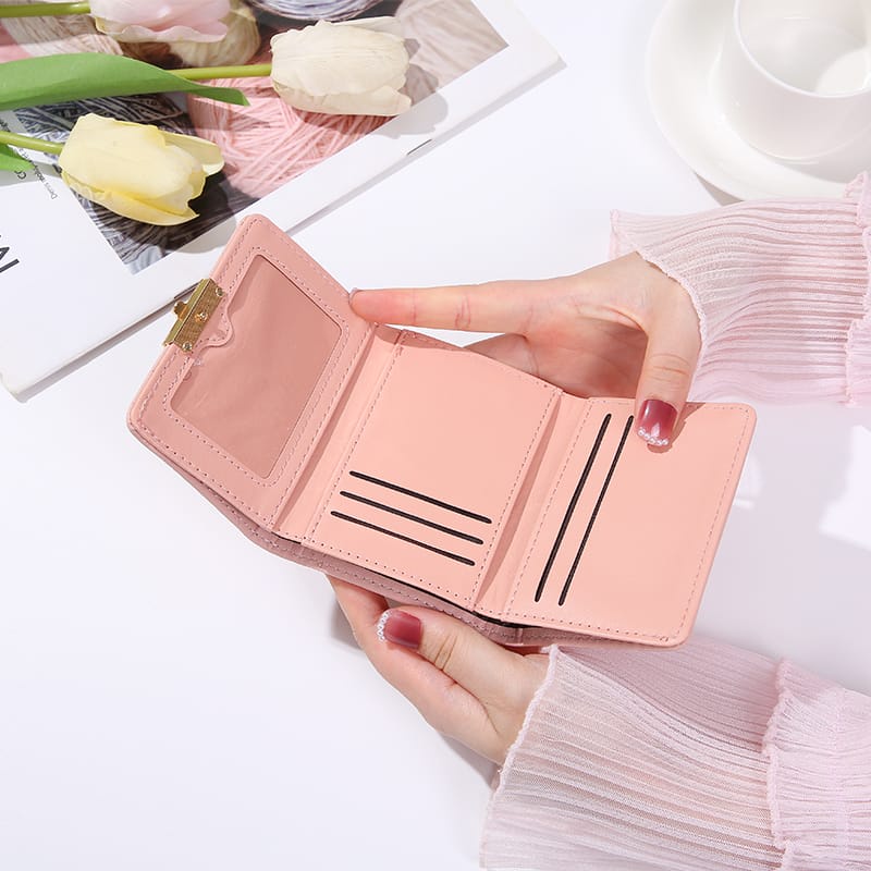 ASIN829 Dompet Lipat Wanita Dompet Koin Mini D236 Mengimpor Dompet Portabel Berkualitas Tinggi Dompet Mini Wanita Murah