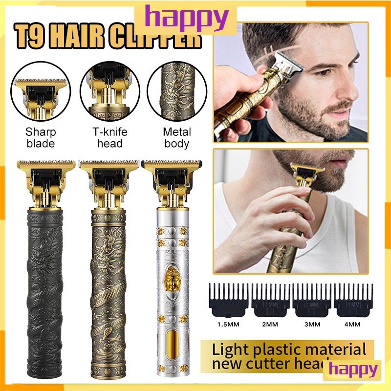 T9 Pemotong Rambut Listrik Profesional / Alat Cukur Rambut Elektrik, Cukur Jenggot,Hair Clipper Rambut Hair Trimmer, USB Rechargeable Razor, Alat Penata Rambut Untuk Pria