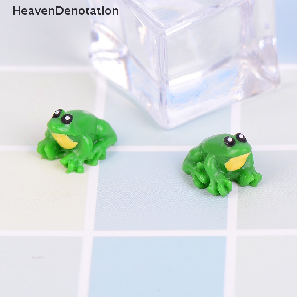 [HeavenDenotation] 2PCS Dollhouse miniature game scene model accessories mini frog