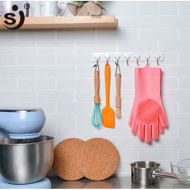Flashmart Sarung Tangan Sikat Mencuci Magic Silicone Gloves