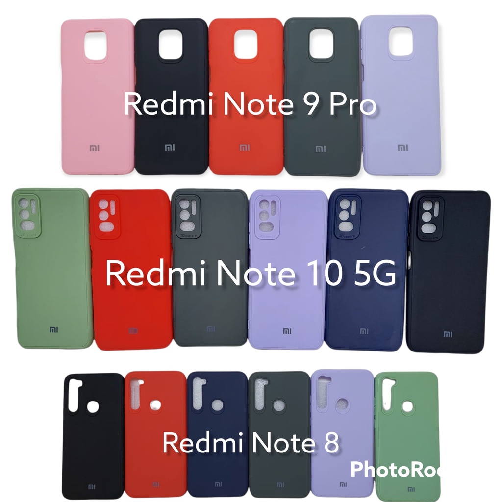 SoftCase Warna Warni Xiaomi Redmi Note 8 9 Pro 10 5G with 3D Camera Casing Candy Macaron Pelindung Kamera