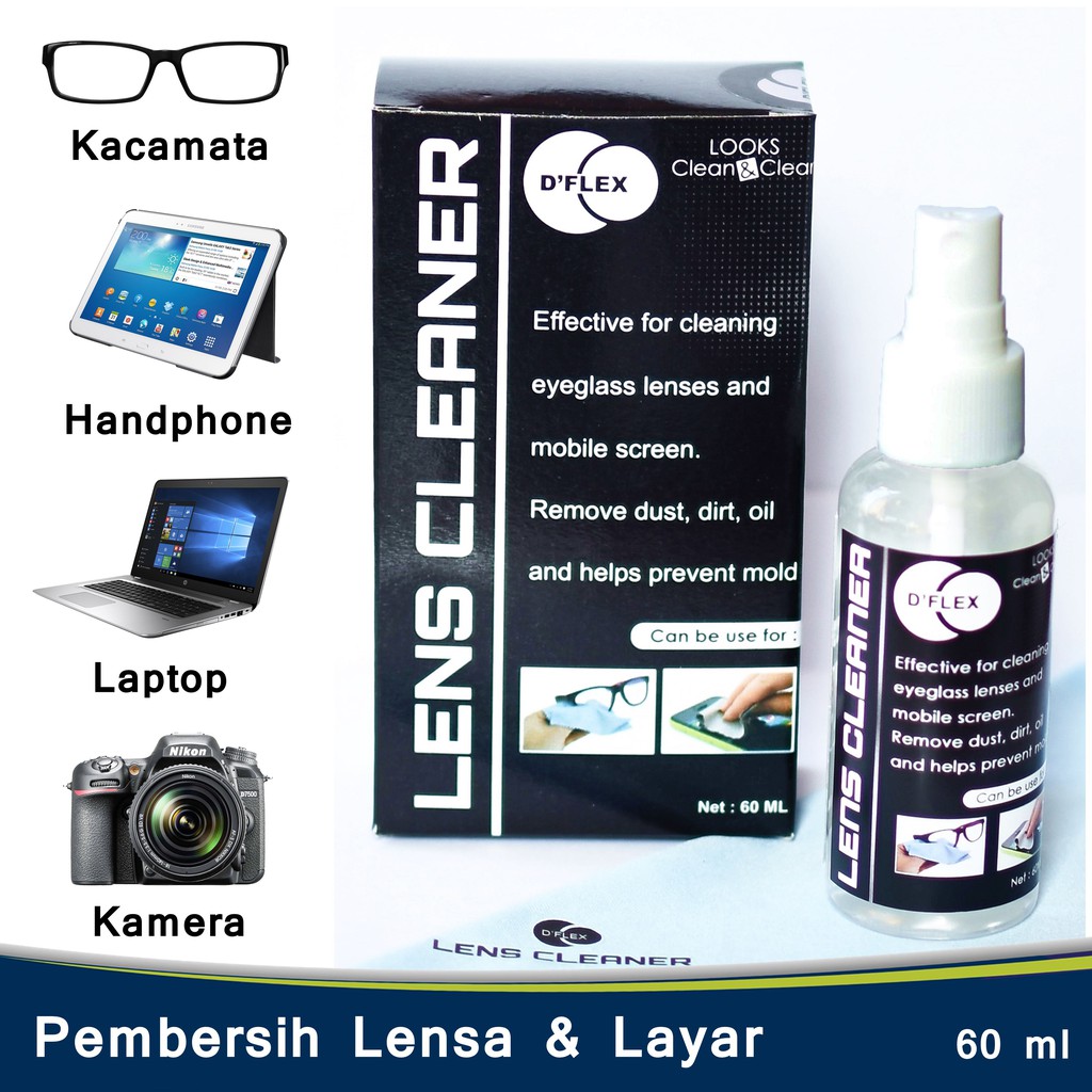 Lens Cleaner Cairan Pembersih Kacamata Handphone Lensa Kamera DFLEX