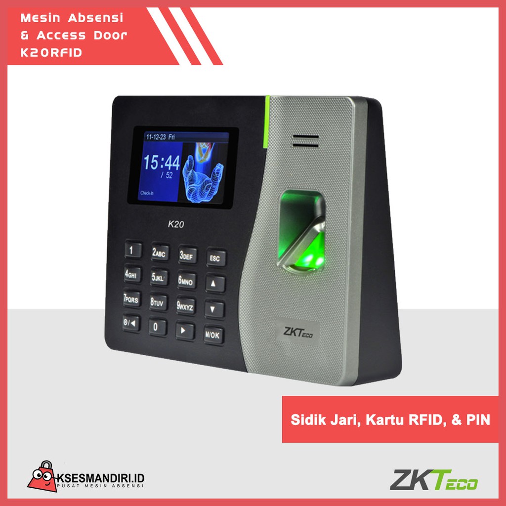 Mesin Absensi Fingerprint Access Door  Zkteco K20 RFID