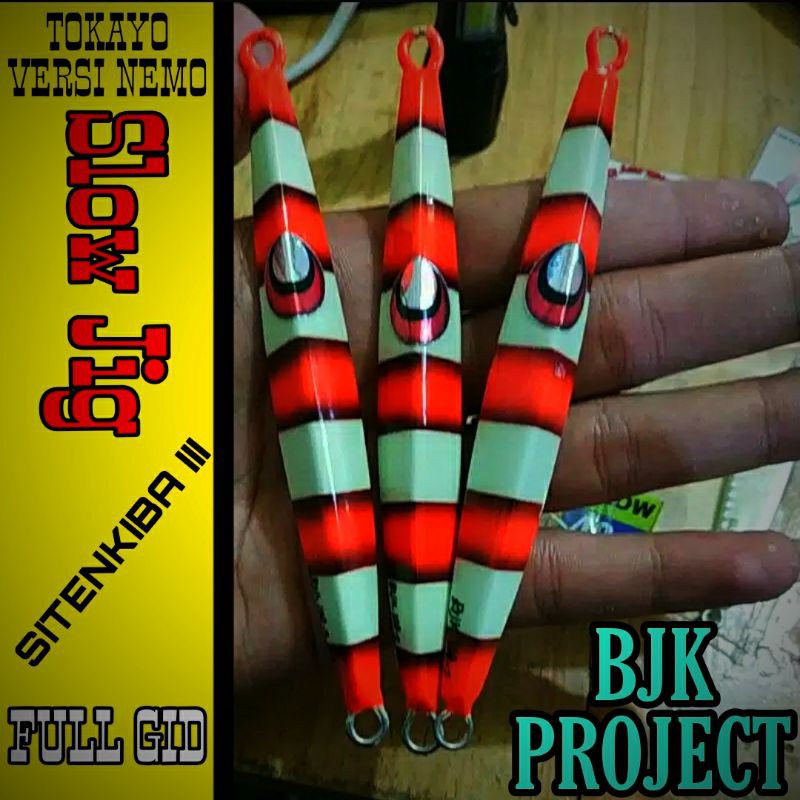 Umpan Pancing Metal jig Tokayo lll Nemo 20g s/d 500g Full versi BJK gid hijau