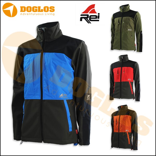 Jaket gunung Rei Season Solute SoftShell Polar Hiking Touring Outdoor