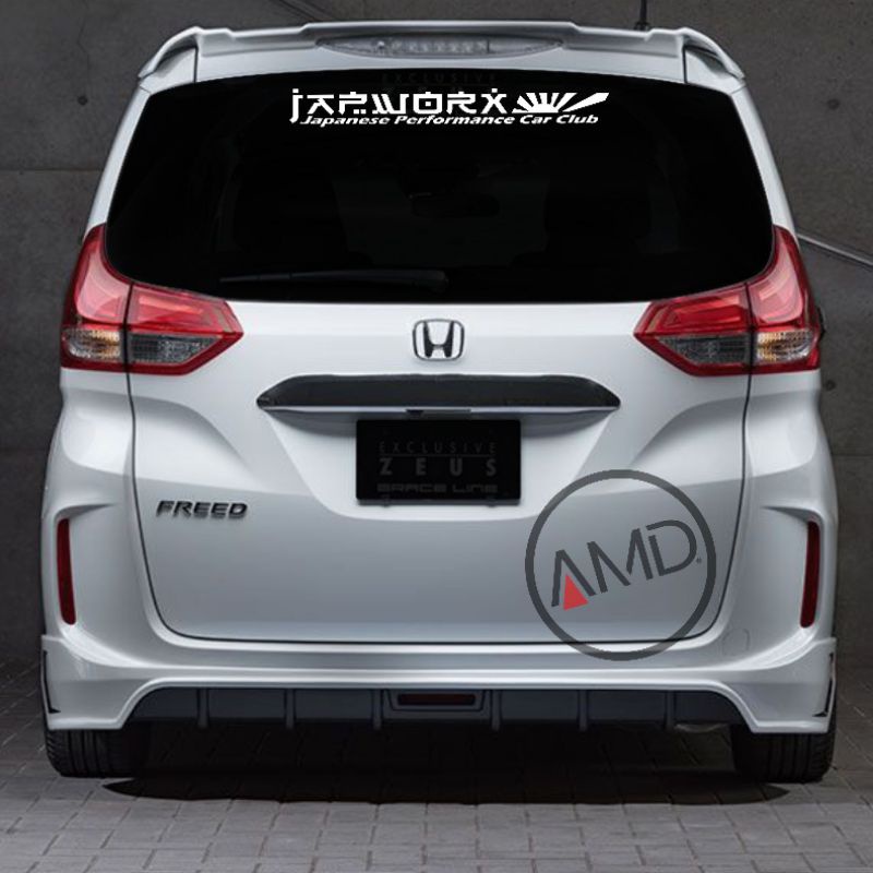 Stiker kaca depan sticker mobil stiker belakang mobil JAPWORX