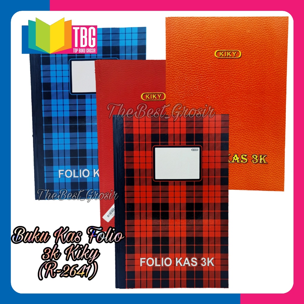 

1 PCS BUKU KAS FOLIO 3K KIKY (R-2641) / BUKU KEUANGAN / CASH BOOK