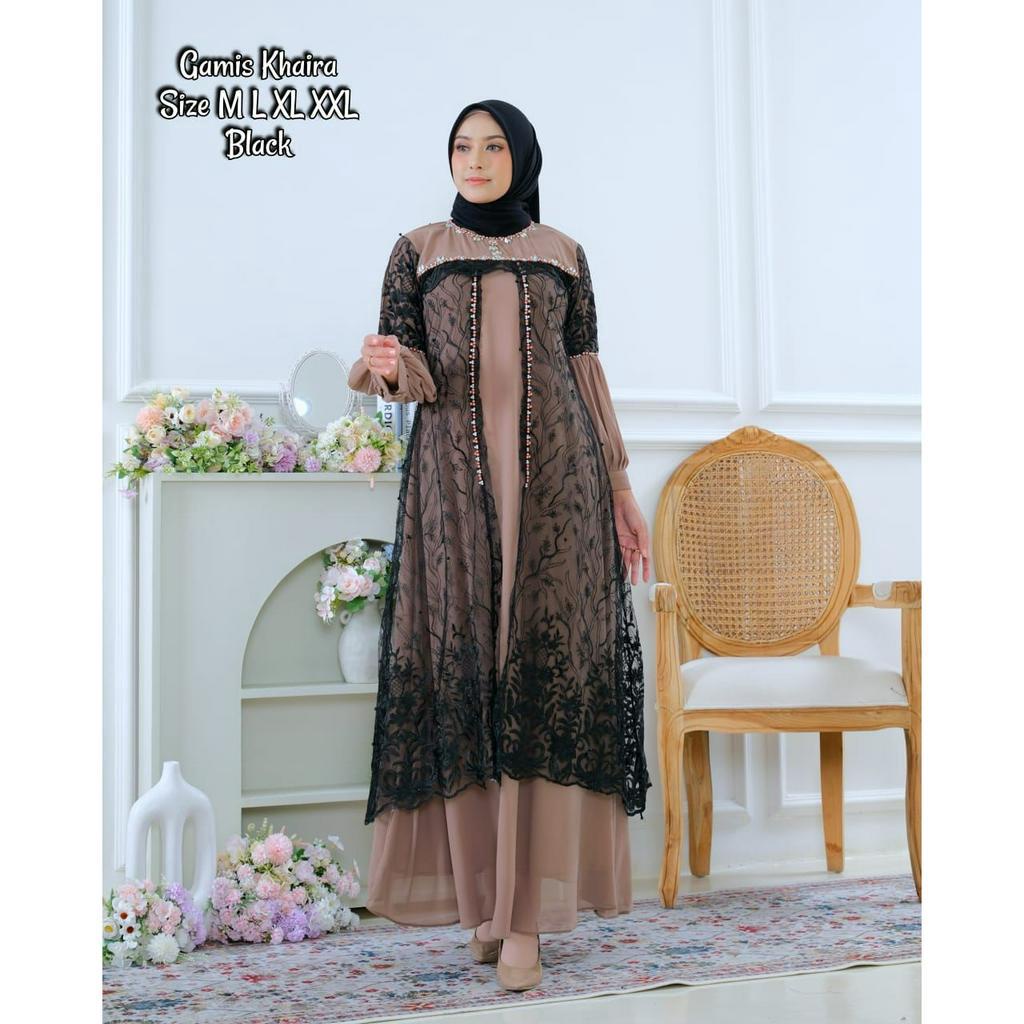 KHAIRA DRESS / KEBAYA SERAGAMAN //GAMIS PESTA DAN KONDANGAN TERBARU//GAMIS BROKAT