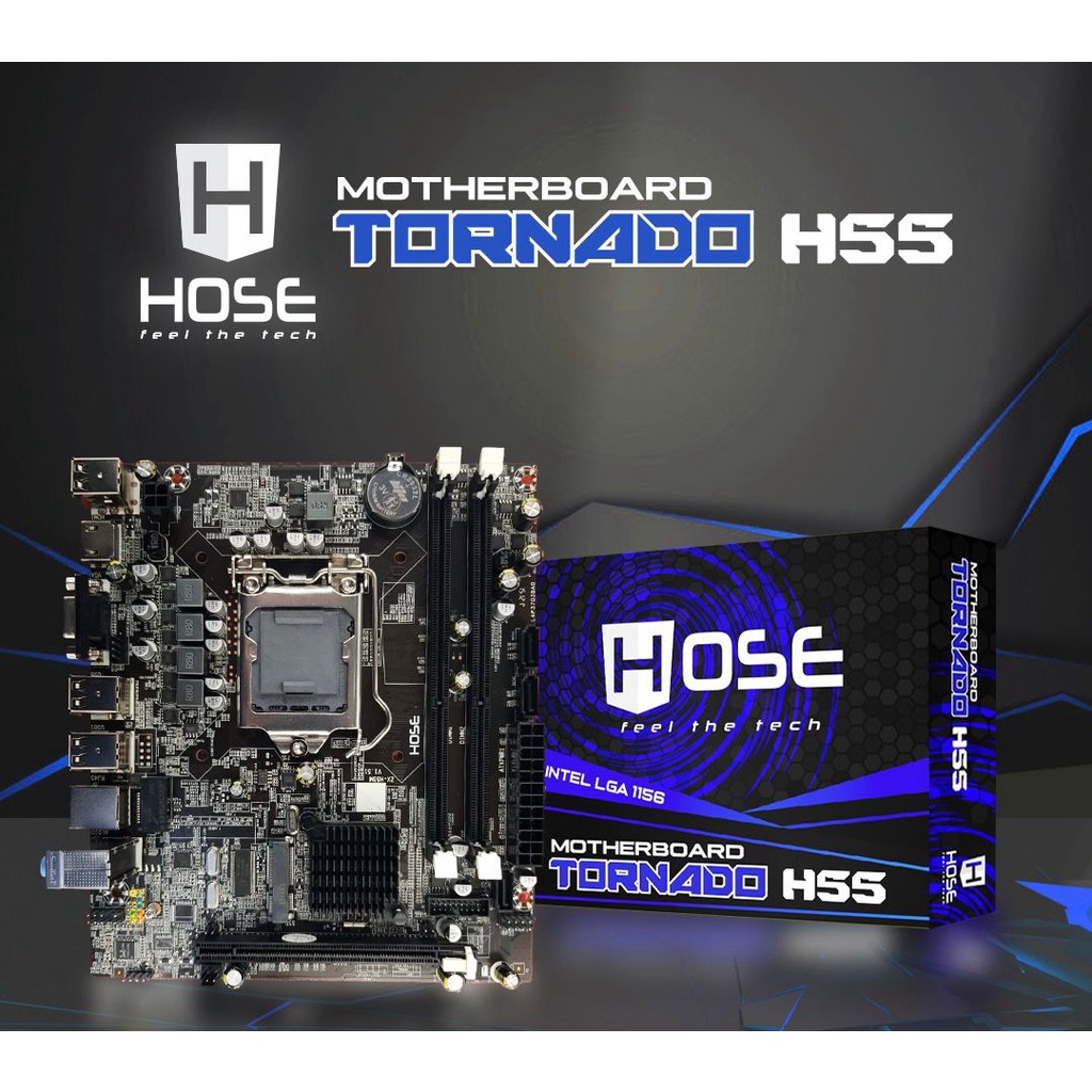 MOTHERBOARD HOSE H55 TORNADO MAINBOARD SOCKET 1156 INTEL LGA 1156