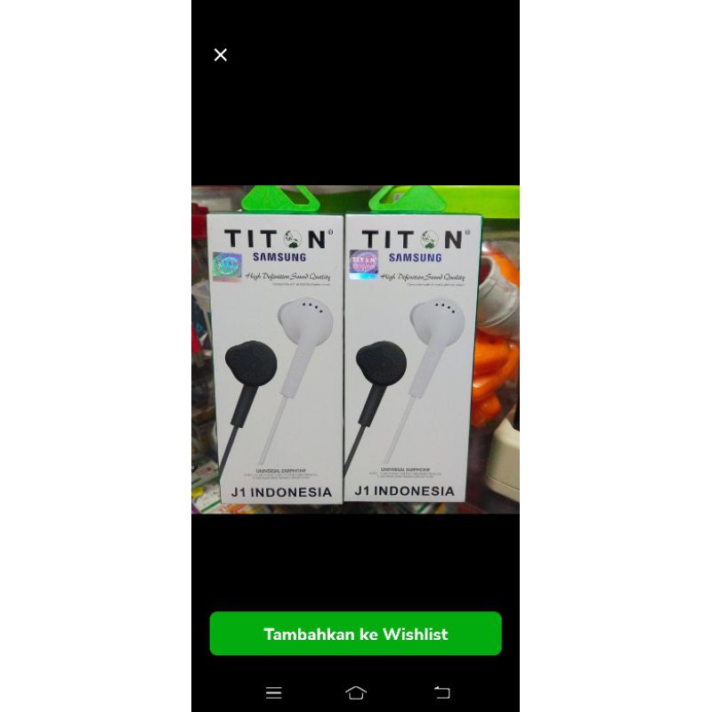 Headset smmsung titon j1 indonesia