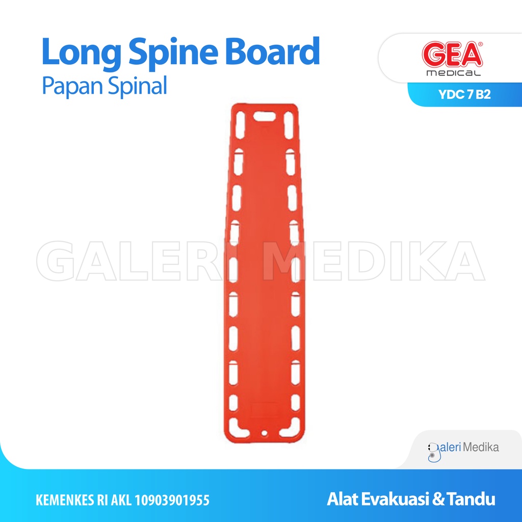 Tandu Emergency GEA YDC 7 B2 / YDC 7B2 / YDC-7B2 Spinal Board