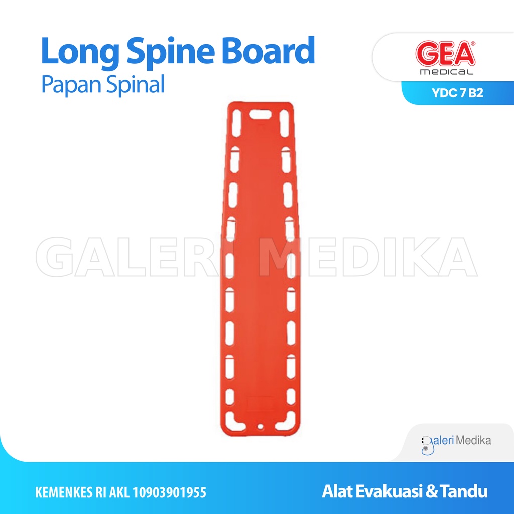 Tandu Emergency GEA YDC 7 B2 / YDC 7B2 / YDC-7B2 Spinal Board