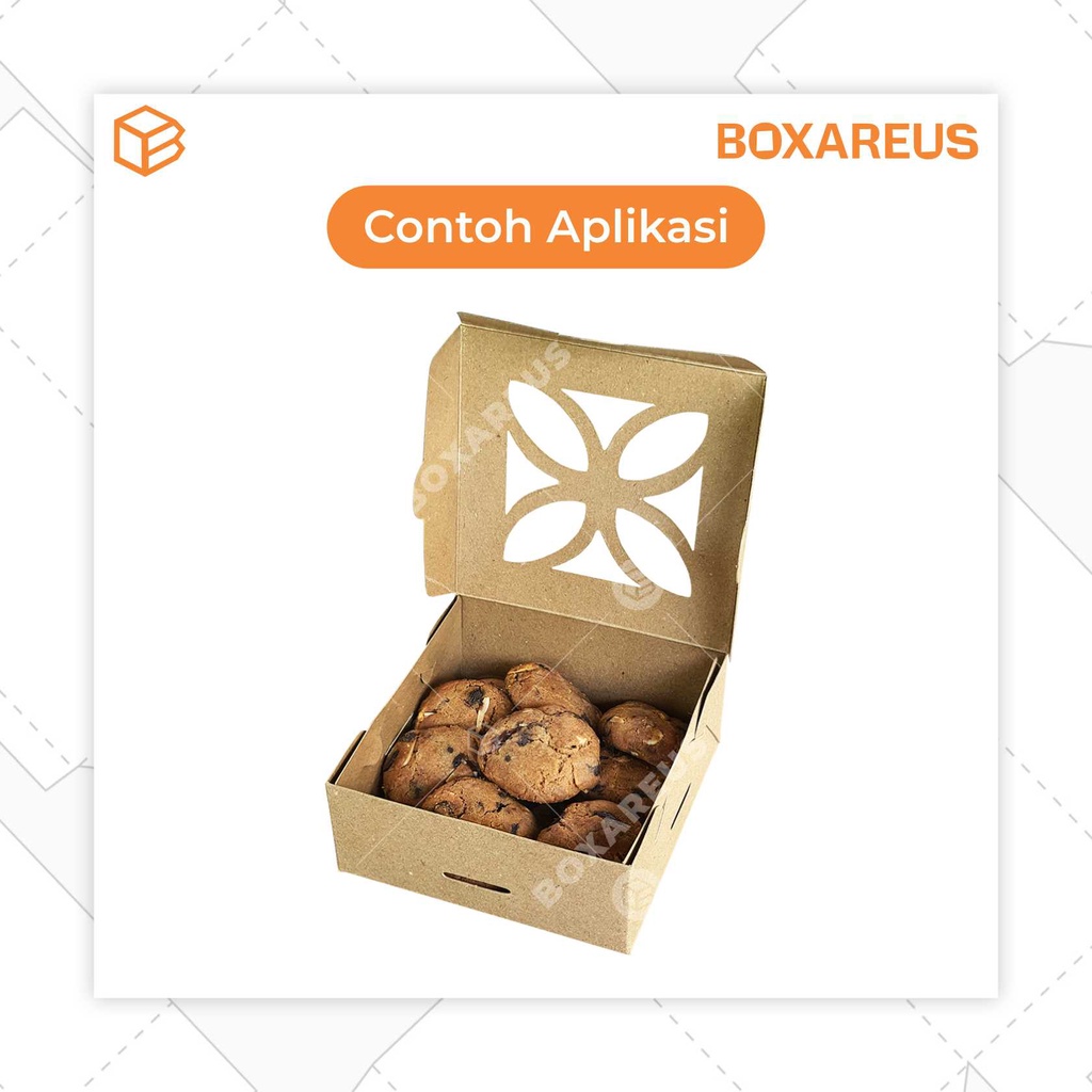 Box Cookies Packaging Kue Kering Dus Kotak Roti Pastry,Dus Makanan | CB121205