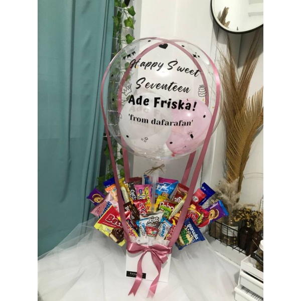 Fatimah ❤️ Buket Box Balon Snack Hijab Bunga Uang Bucket Wisuda Malang Graduation