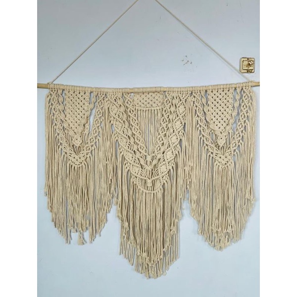 READY STOK) macrame hiasan dinding besar / macrame wall hanging/ Dekorasi rumah