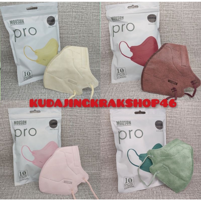 MASKER KN95 MOUSON PRO PREMIUM 5PLY ISI 10PCS