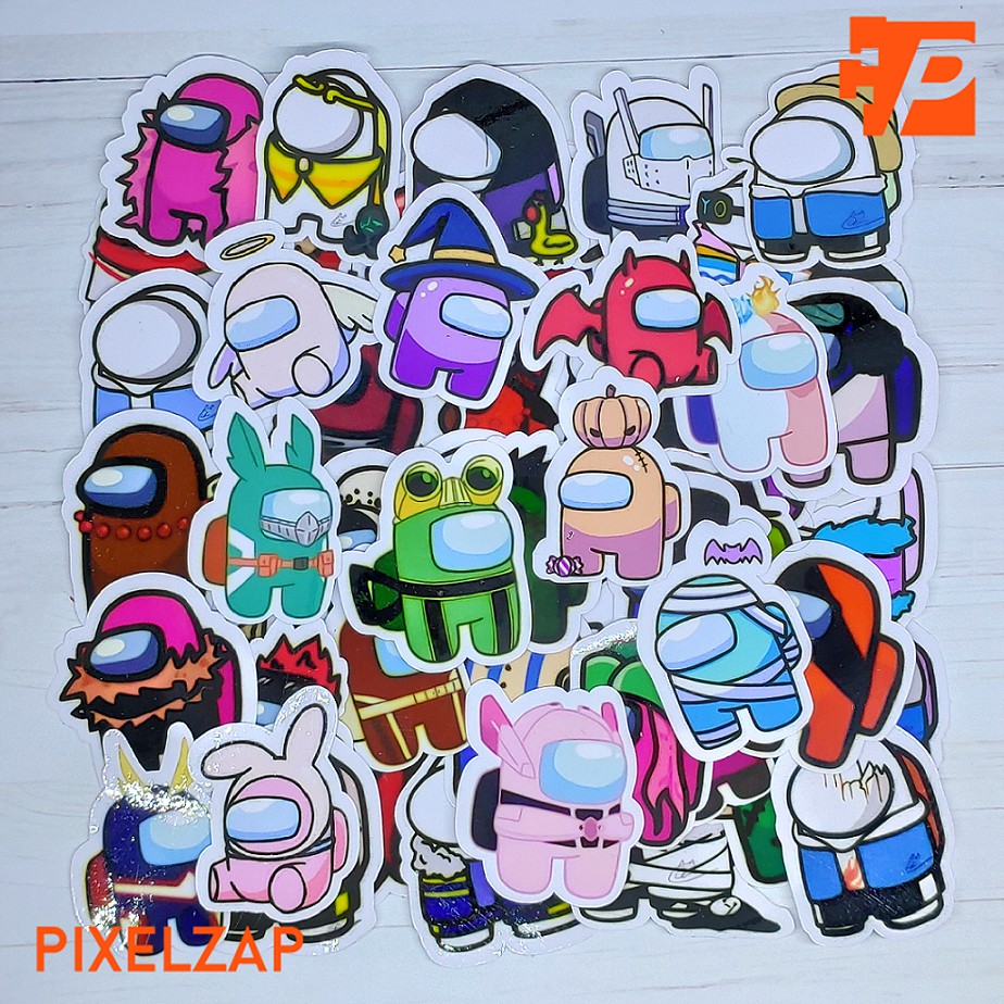 

55 Pcs Stiker Among Us Stiker Aesthetic untuk Jurnal, Scrapbook, Diary, Gift