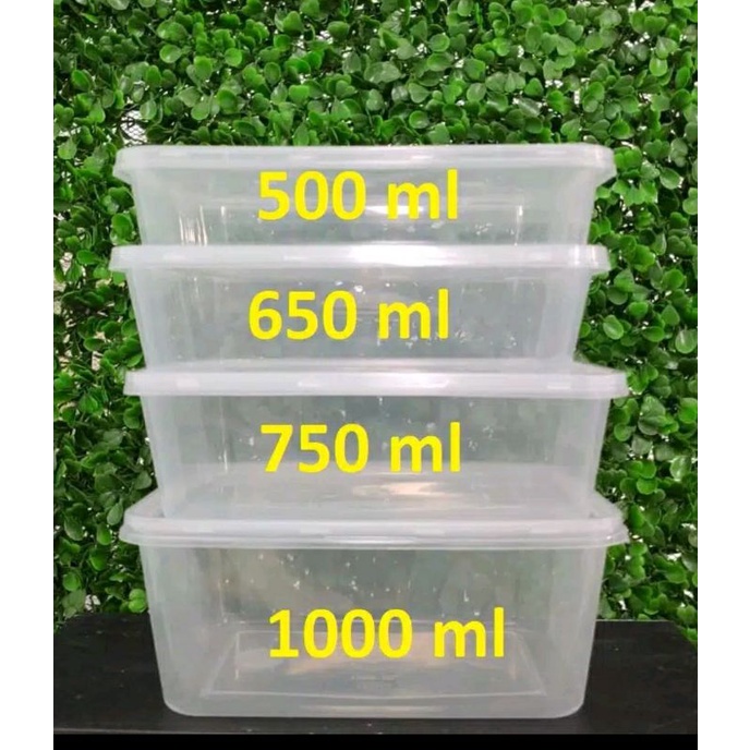 Thinwall Food Container 500ml / 750ml / 1000ml isi 25 pcs