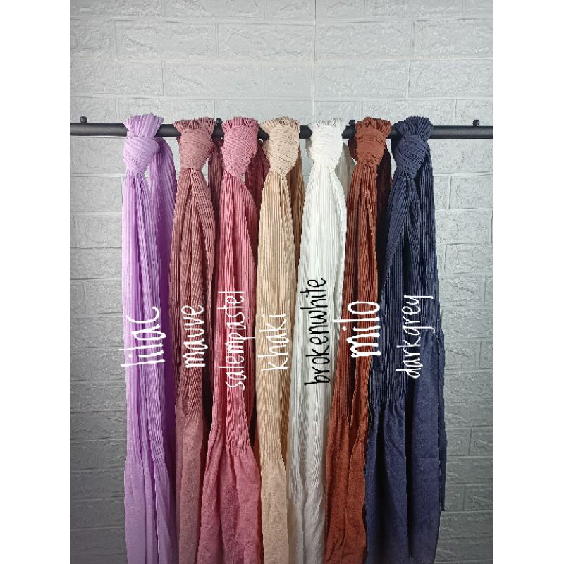 PASHMINA PLISKET TERMURAH DIAMOND 180x75cm-5