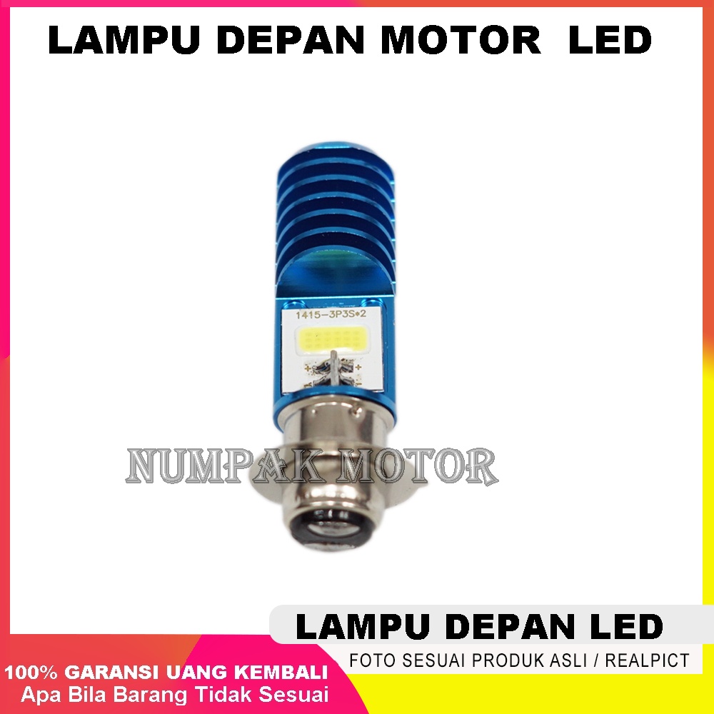 {GRATIS ONGKIR}LAMPU LED UTAMA MOTOR BEBEK MATIC SOROT JAUH DEKAT LANGSUNG PASANG - PUTIH