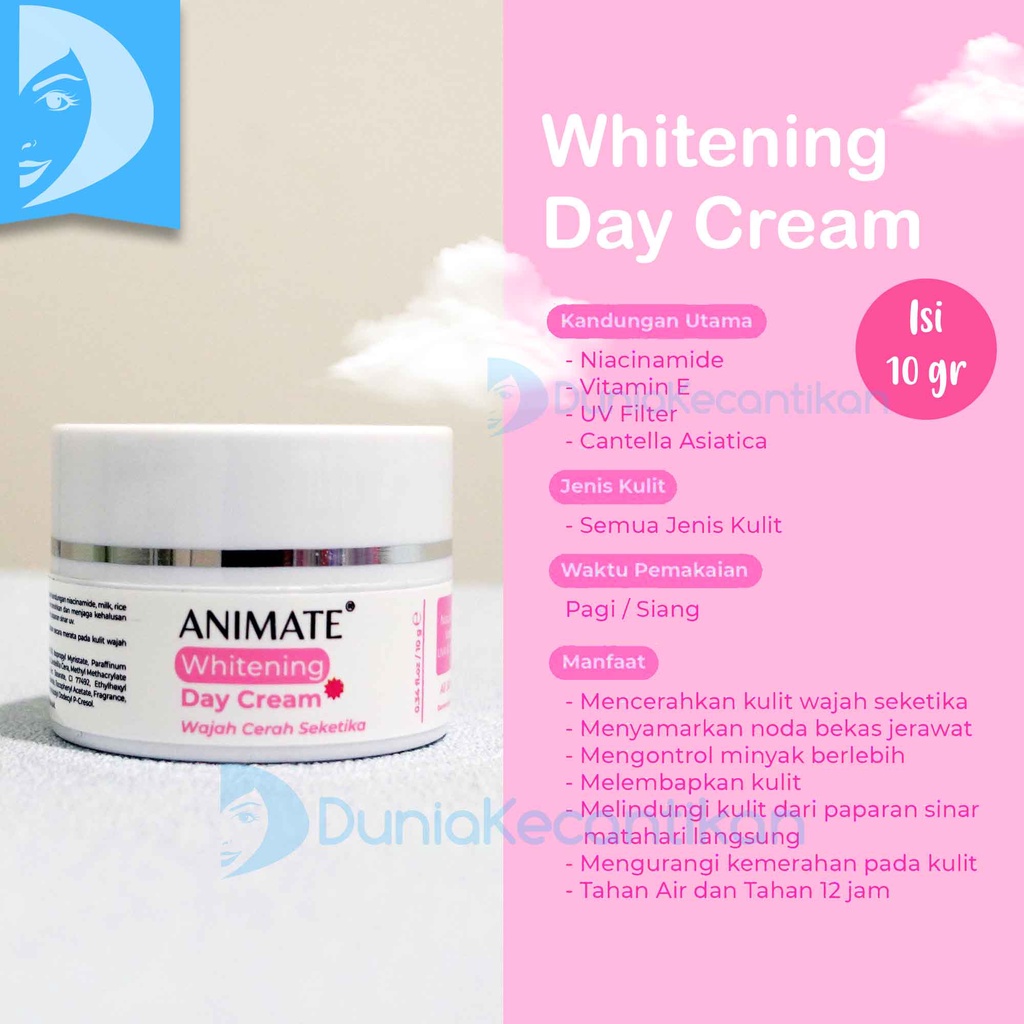 Animate Instant Whitening Series 5in1 Paket Perawatan Wajah Pemutih Wajah Animate / Paket Animate