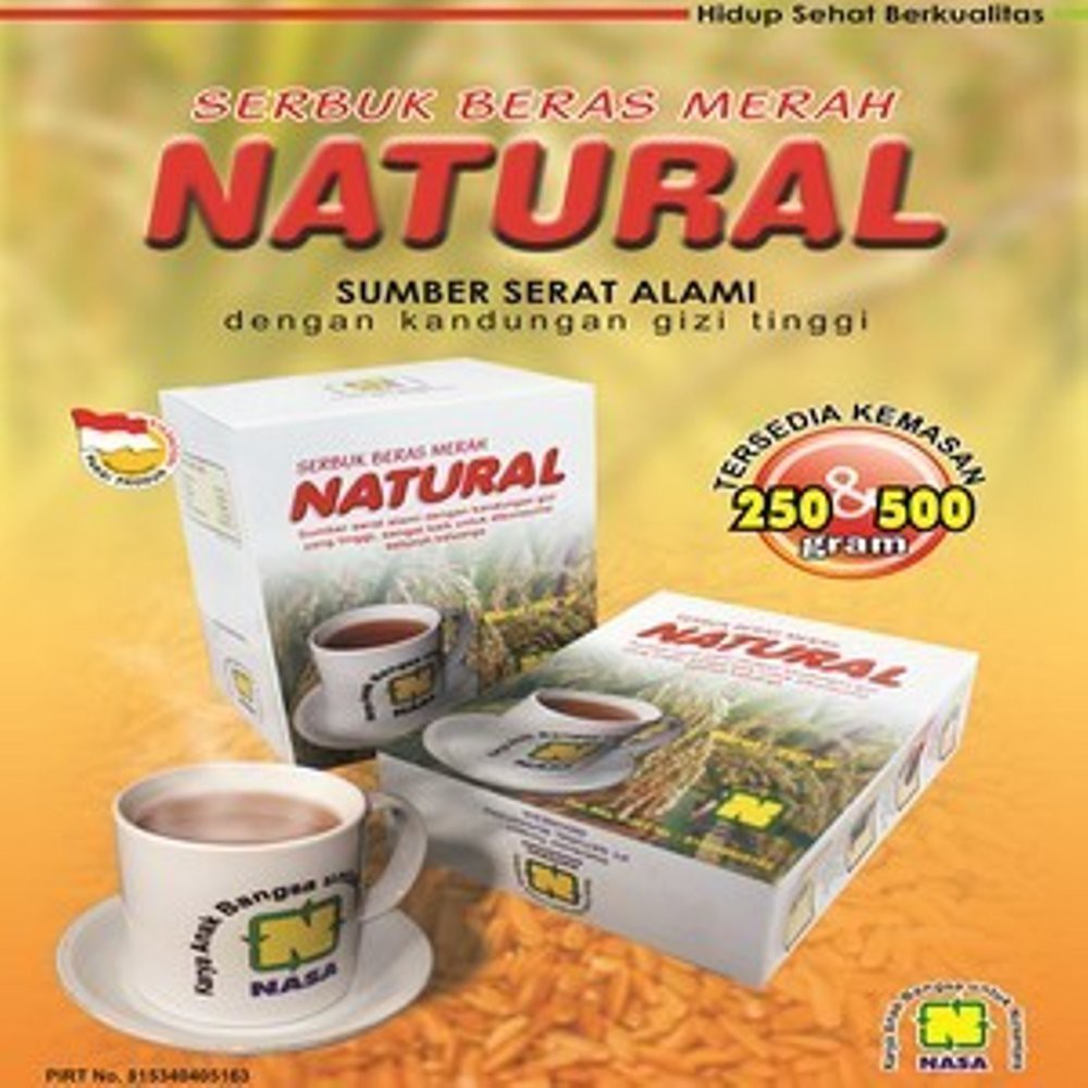 

BPOM SerbukBerasMerahNatural NASA / SMBN @500gr