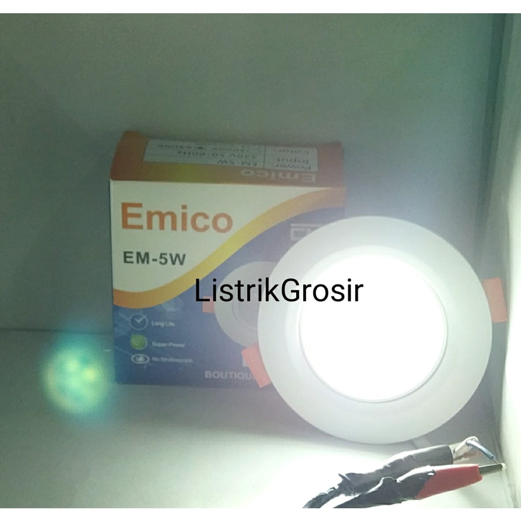 Lampu Downlight Inbow Led Spot Sorot 5W/5Watt 5 W SpotLight COB Murah EMICO