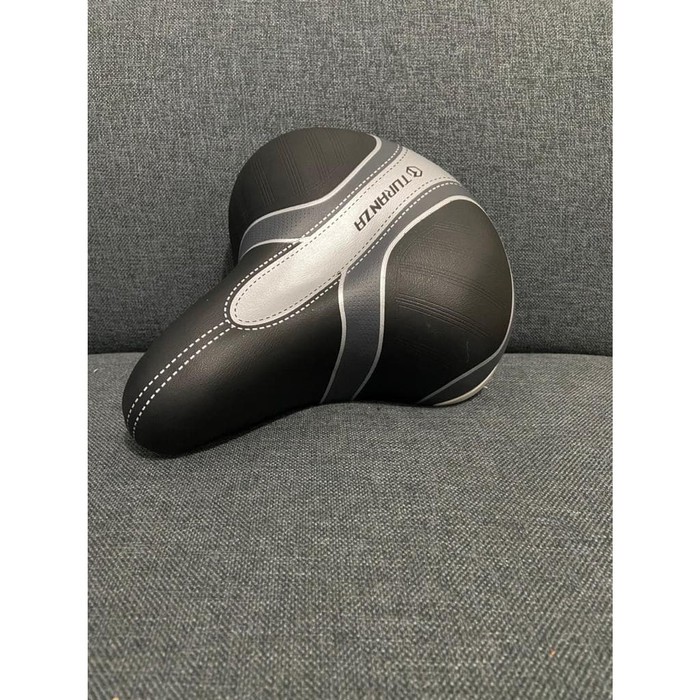 Sadel jok sepeda mini lebar empuk tebal Turanza - Hitam