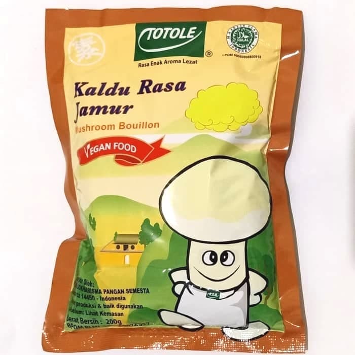 

TERBATAS - TOTOLE KALDU JAMUR 200GR - 1 KARTON/DUS ISI 40 BUNGKUS