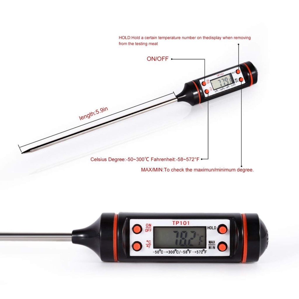 Digital Termometer Masak Suhu Air Masakan Obat Dapur Thermometer