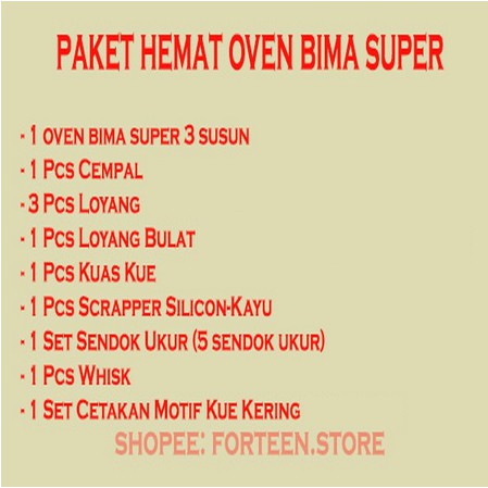 Oven Tangkring Bima Super Oven Kompor Oven Bima Oven Kue Oven Tungku Otang Oven Aluminium Anti Karat