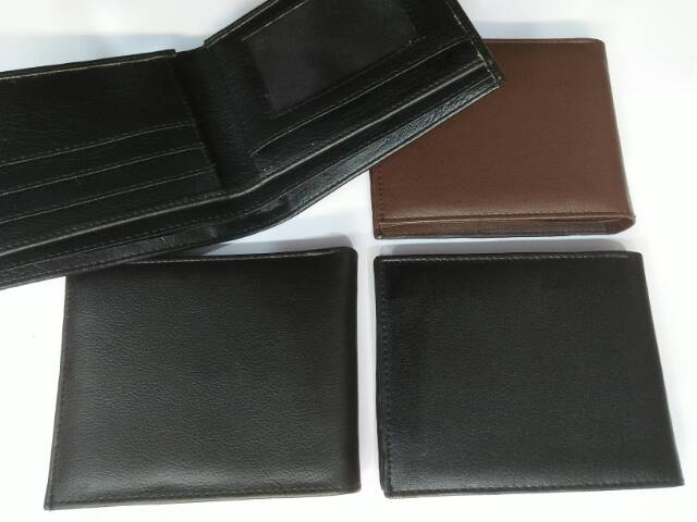 Dompet lipat pendek polos pria