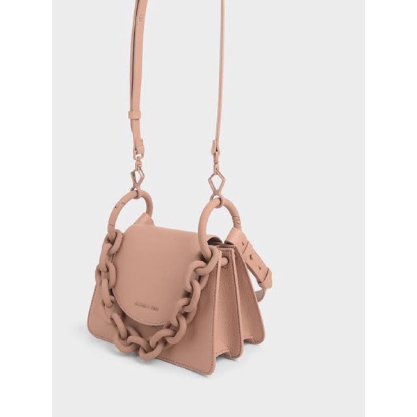 TAS CHARLES AND KEITH CHUNKY CHAIN SHOULDER BAG