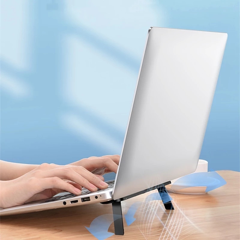 Stand Holder Laptop / Notebook Universal Portable Bisa Dilipat Dengan Perekat