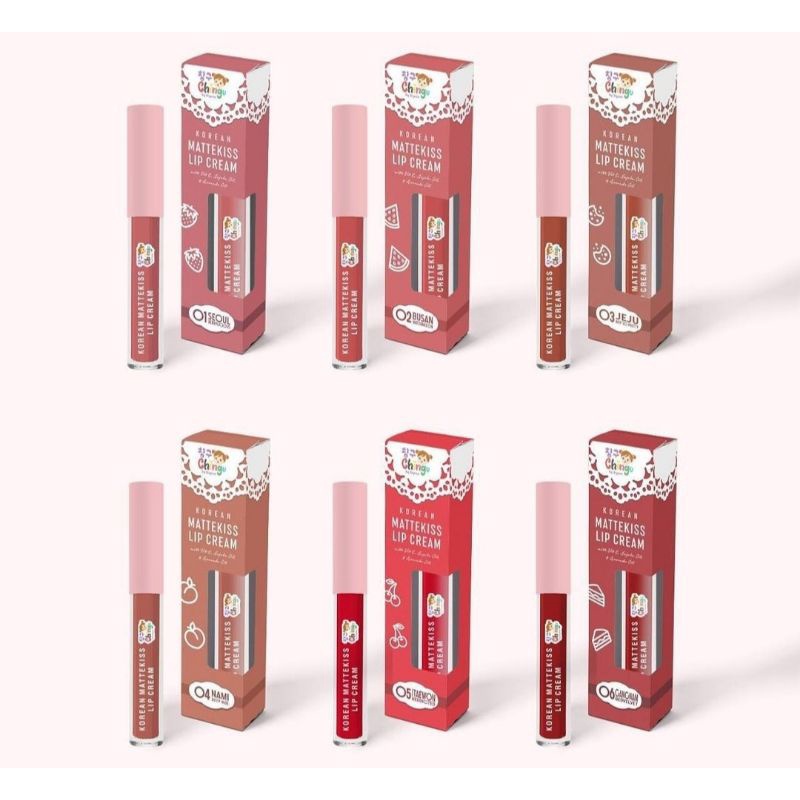(BPOM) KOREAN MATTE LIP CREAM BY CHINGU X YEPPU KIYOWO