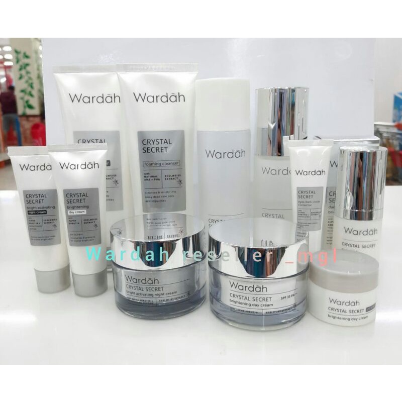 Wardah Crystal Secret Series Paket Hemat Untuk Mecerahkan Kulit dan Menghilangkan Flek Hitam Kulit N